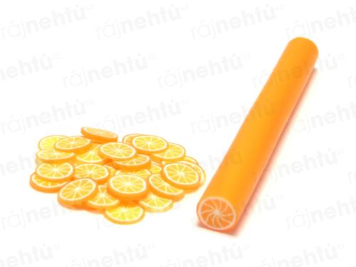 FIMO zdobení - tyčinka, motiv ovoce - pomeranč