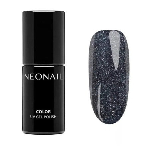 NeoNail Cheerful Nights 7,2 ml - černý UV gel lak se třpytkami