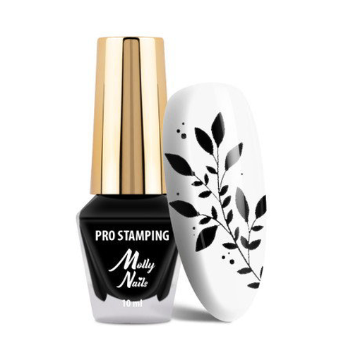 Molly razítkovací lak černý 02 PRO 10ml