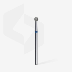Diamantový brusný nástavec Staleks - "kulička" modrá 3,5 mm - FA01B035