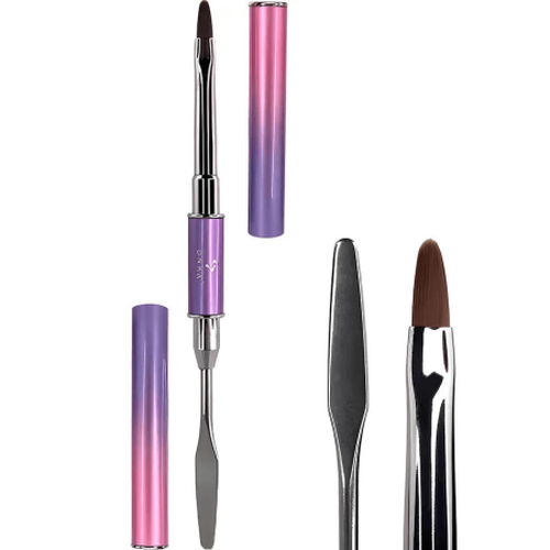 DNKa Polygel Brush - oboustranný štětec na akrylový gel se špachtlí