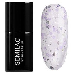 Semilac gelový lak 925 Silver & Violet Drops 7ml