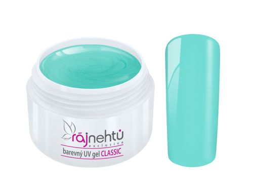 Ráj nehtů Barevný UV gel CLASSIC - Mint Sorbet 5ml