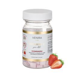 VENIRA vitamin C pro děti, 120 tablet, jahoda