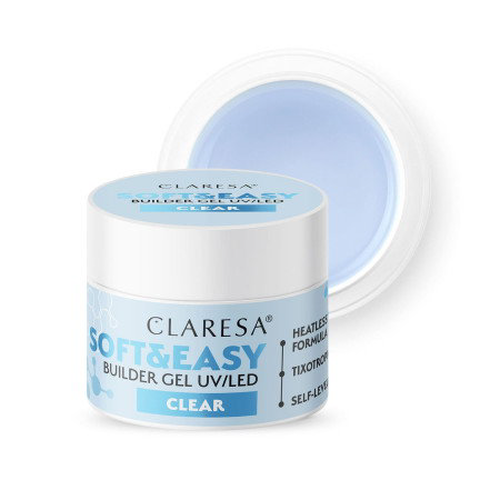 CLARESA STAVEBNÍ GEL NA NEHTY SOFTEASY CLEAR 45G