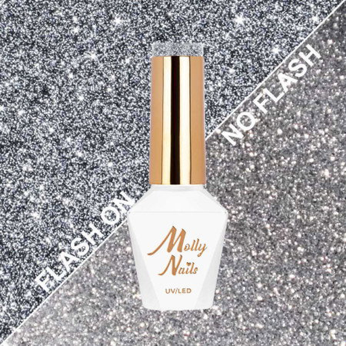 Molly Nails gel lak Flashing LightsMetal Mind HEMA/Di-HEMA Free 8g Nr 565