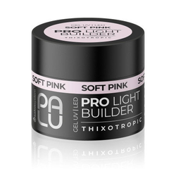 PALU Pro Light Builder Gel Soft Pink - UV/LED stavební gel, jemně růžový, 45 g
