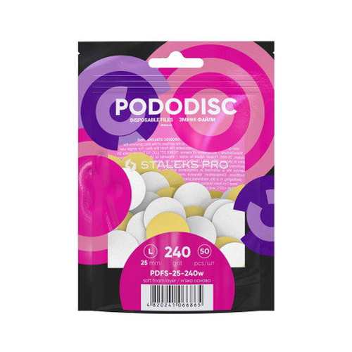 Staleks náhradní brusné kotouče velikost L na pod disk 50KS zrnitost 240