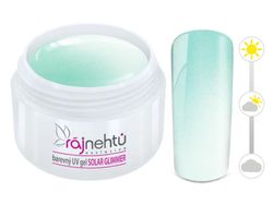 Ráj nehtů Barevný UV gel SOLAR GLIMMER 5 ml - Mint