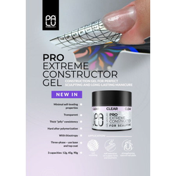 PALU PRO EXTREME Constructor Gel CLEAR 12 g - nejtvrdší stavební gel