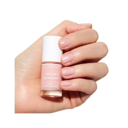 Vyživující lak na nehty Rescue Glow Tint 3v1 Peachy Nude - regenerační a posilující účinek
