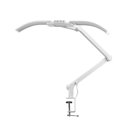 Stolní lampa ED pro manikúru Glow L05 s ergonomickým ramenem bílá
