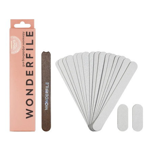 Startovací sada dřevěné základny Wonderfile 130 × 15 mm (19 ks)