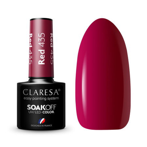 Gel lak CLARESA® Red 435 5ml