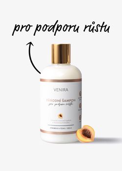 Venira přírodní šampon pro podporu růstu vlasů, meruňka, 300 ml