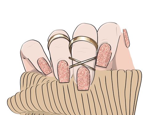 Quick Nails gelové nálepky - Rosé Revolution