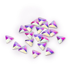 Zirkonové 3D diamanty nehty č.7 AB 20ks