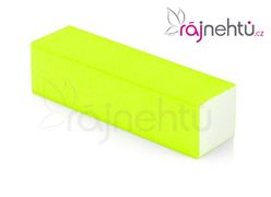 Pilník blok barevný - neon žlutý