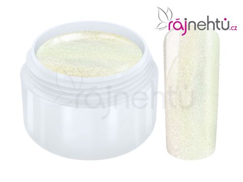 Ráj nehtů Barevný UV gel MERMAID - White - Bílý 5ml