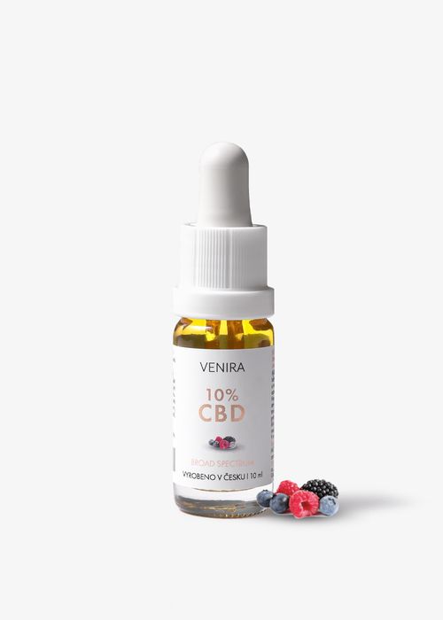 Venira CBD 10% olej s příchutí lesních plodů, 10 ml