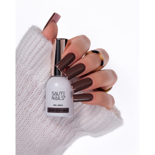 Gelový lak na nehty Saute Nails S324 Truffle Brown 8m