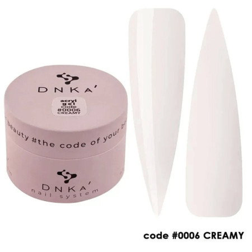 DNKa' Akrylový gel 0006 Krémový 30ml - v kelímku