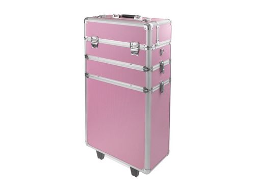 Ráj nehtů Velký kosmetický kufr SENSE 3v1 - růžový
