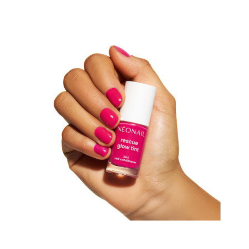 Rescue Glow Tint 3v1 Vyživující lak na nehty Magenta Pink 7,2ml - regenerační a posilující