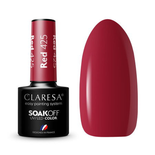 Gel lak CLARESA® Red 425 5ml