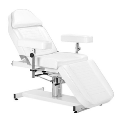 Kosmetické hydraulické křeslo Sillon A 210DH s podstavcem, bílé