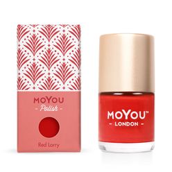 MoYou Razítkovací lak na nehty - Red Lorry 9ml