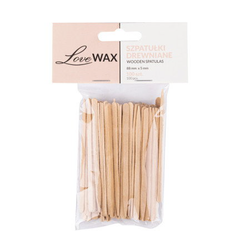 Malé dřevěné špachtle LoveWAX pro depilaci 100ks