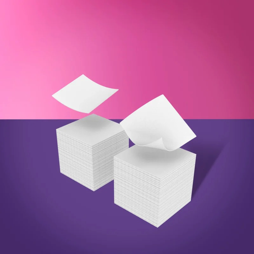 Ubrousky bez chloupků husté SMART bílé (400ks)