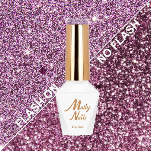 Molly Nails gelový lak Flashing Lights Oh, so glow! HEMA/Di-HEMA Free 8g č. 562