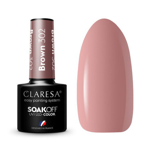 Gel lak CLARESA Brown 302 5ml