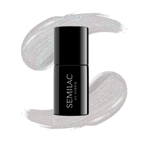 Semilac - gel lak 338 Cozy Gray Shimmer 7 ml