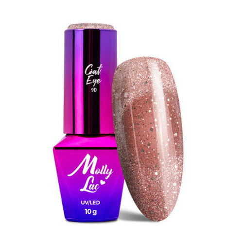 Molly Lac Cat Eye Foxy Eyes 553 Radiant Brown 10 g - magnetický efekt kočičích očí