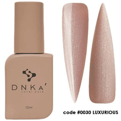 DNKa' Rubber Cover Base 0030 Luxusní 12 ml - třpytivý karamelově zlatý gumový základ