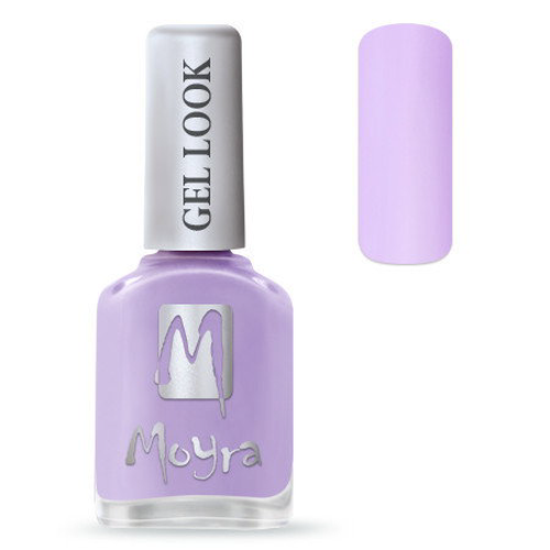 Moyra Gel Look lak na nehty 969 Lydie 12ml - pastelově fialový lak na nehty s gelovým efektem