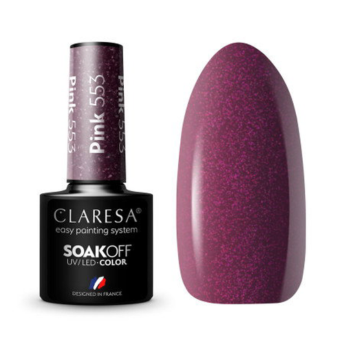 Gel lak CLARESA® Růžový 553 5ml