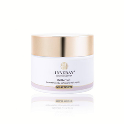 Inveray stavební UV/LED Gel na nehty milky white 50ml
