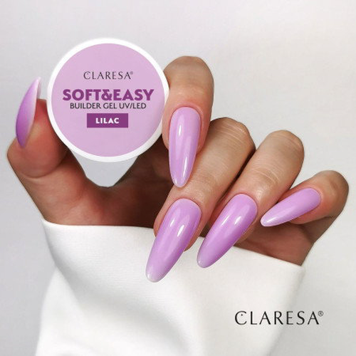 CLARESA STAVEBNÍ GEL NA NEHTY SOFT&EASY LILA 12G