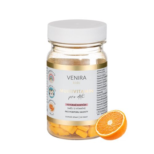 VENIRA multivitamin pro děti, 120 tablet, pomeranč