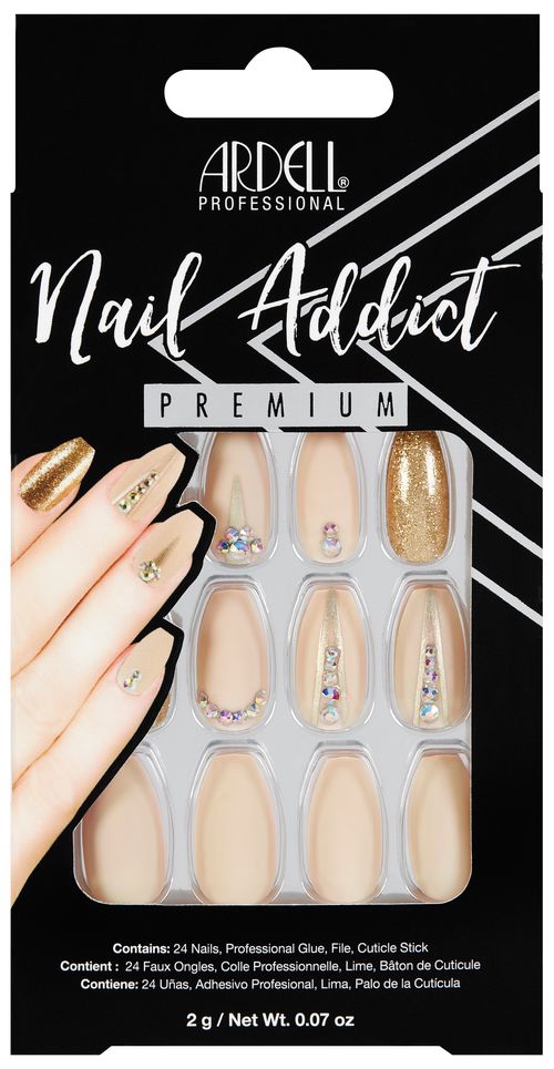 ARDELL Nehty Nail Addict - Nude Jeweled