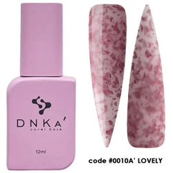 DNKa' Rubber Cover Base 0010A Lovely 12ml - růžová vločková gumová báze