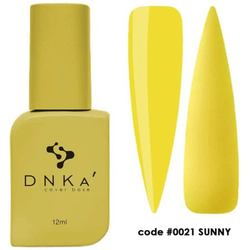 DNKa' Gumová krycí báze 0021 Sunny 12ml - žlutá gumová báze