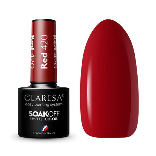 Gel lak CLARESA® Red 420 5ml