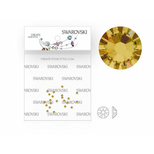 Swarovski crystals SS5 Topaz AB - 50 kusů