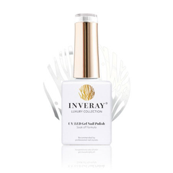 Inveray UV/LED gel lak N°162 Snow White 10ml - sněhově bílý gel lak