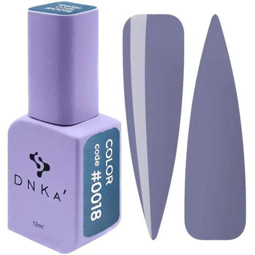 Gel lak DNKa' Color 0018 12 ml - tlumená levandulově šedá krémová barva